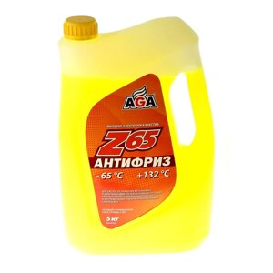 Антифриз готовый AGA -65С/132С жёлтый, 5 л
