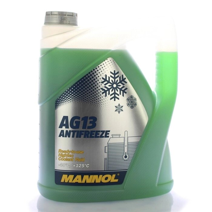 Антифриз MANNOL Antifreeze AG13 Hightec -40С, зеленый, 5 л от компании Интернет-гипермаркет «MALL24» - фото 1