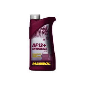 Антифриз MANNOL концентрат Antifreeze AF12+ Longlife, красный, 1 л