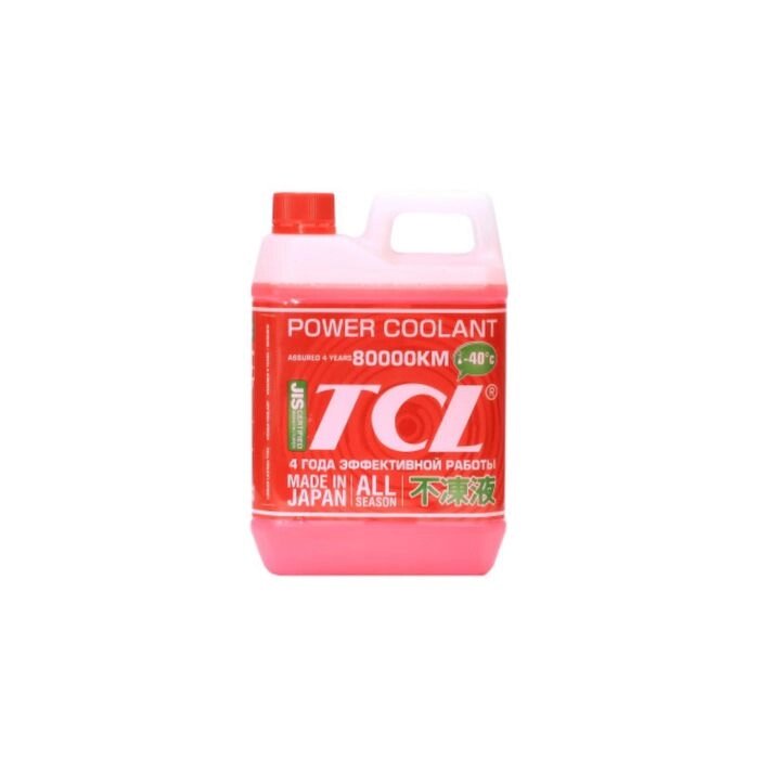 Антифриз TCL POWER COOLANT -40C красный, длительного действия, 2 л от компании Интернет-гипермаркет «MALL24» - фото 1