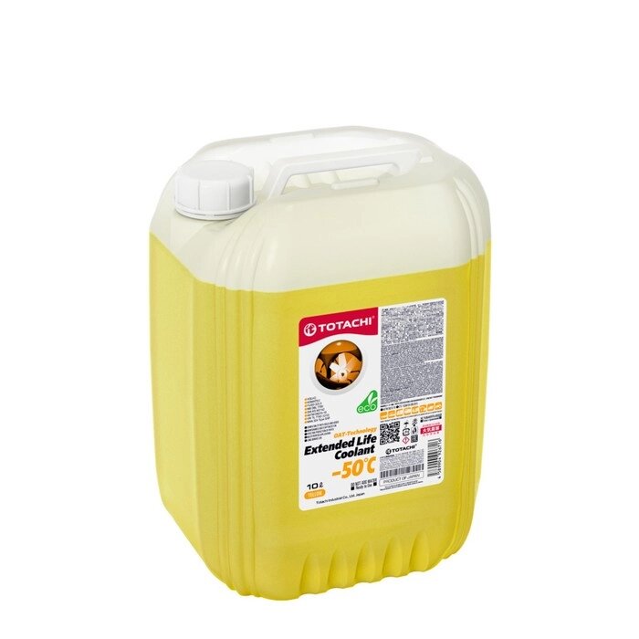 Антифриз TOTACHI EXTENDED LIFE COOLANT Yellow, -50C, 10 л от компании Интернет-гипермаркет «MALL24» - фото 1