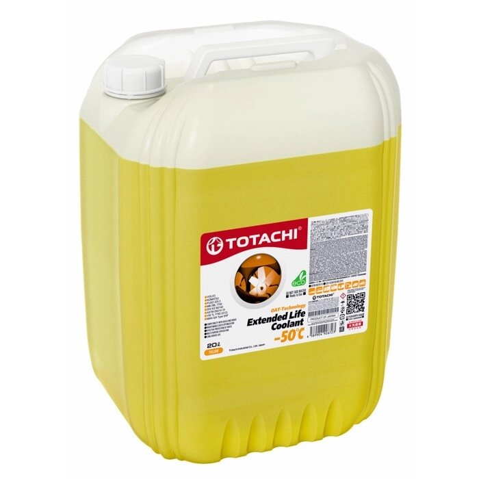 Антифриз TOTACHI EXTENDED LIFE COOLANT Yellow, -50C, 20 л от компании Интернет-гипермаркет «MALL24» - фото 1