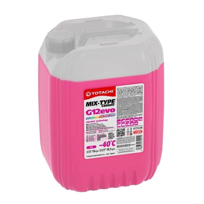 Антифриз Totachi MIX-TYPE COOLANT -40 С, розовый, 10 кг от компании Интернет-гипермаркет «MALL24» - фото 1