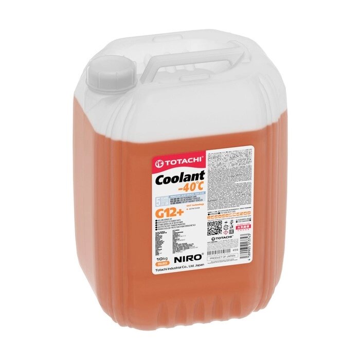 Антифриз TOTACHI NIRO COOLANT Orange, -40C, G12+, 10 кг от компании Интернет-гипермаркет «MALL24» - фото 1