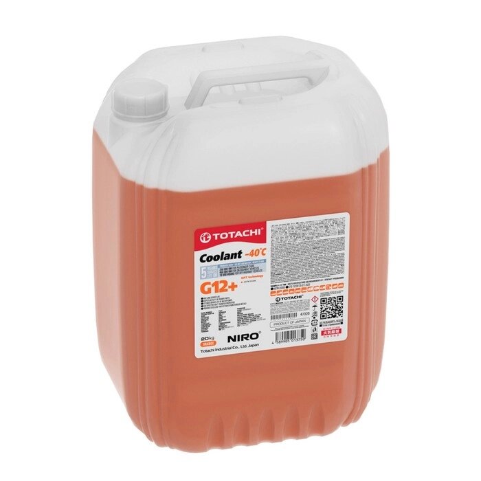 Антифриз TOTACHI NIRO COOLANT Orange, -40C, G12+, 20 кг от компании Интернет-гипермаркет «MALL24» - фото 1