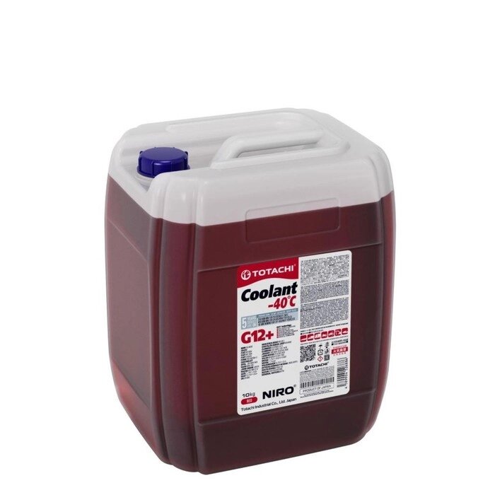 Антифриз TOTACHI NIRO COOLANT Red, -40C, G12+, 10 кг от компании Интернет-гипермаркет «MALL24» - фото 1