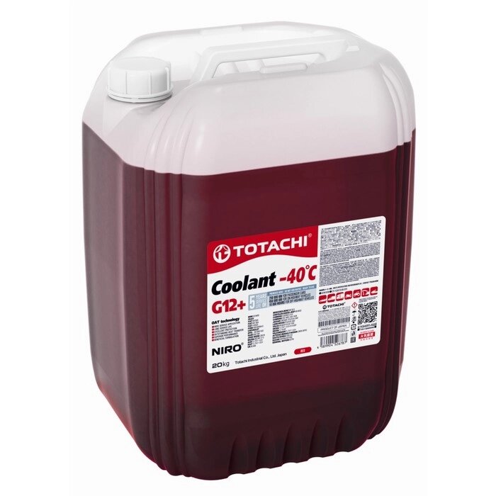 Антифриз TOTACHI NIRO COOLANT Red, -40C, G12+, 20 кг от компании Интернет-гипермаркет «MALL24» - фото 1