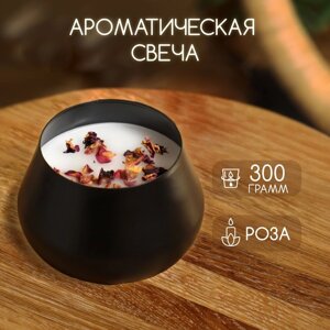 Ароматическая свеча в баночке 300 гр, rose