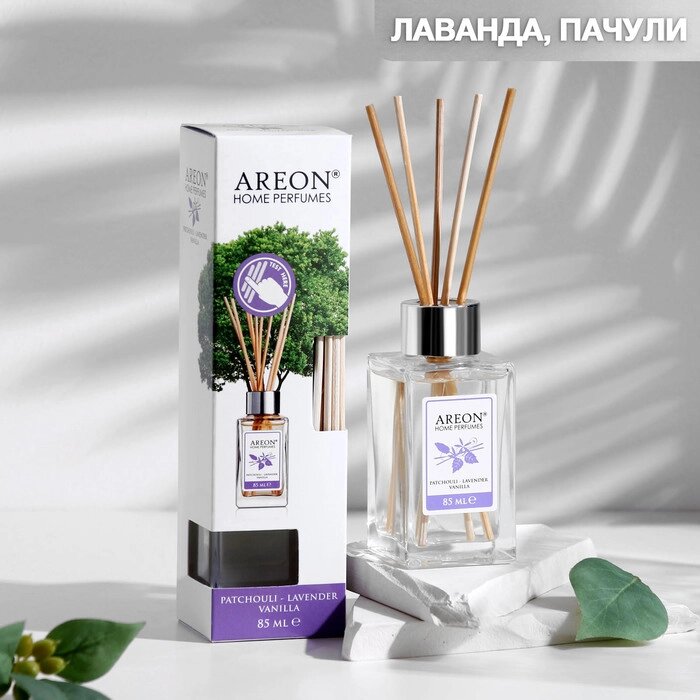 Ароматический диффузор для дома Areon Sticks, 85 мл, лаванда и пачули от компании Интернет-гипермаркет «MALL24» - фото 1