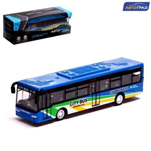 Автобус металлический "Междугородний", инерционный, масштаб 1:43, цвет синий