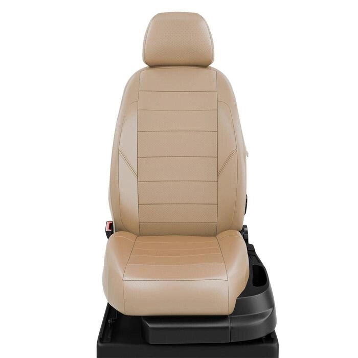 Авточехлы для Datsun Ondo с 2014-н. в. седан Задние спинка и сиденье единые, 5 подголовников  (AIR-Bag передние сиденья) от компании Интернет-гипермаркет «MALL24» - фото 1