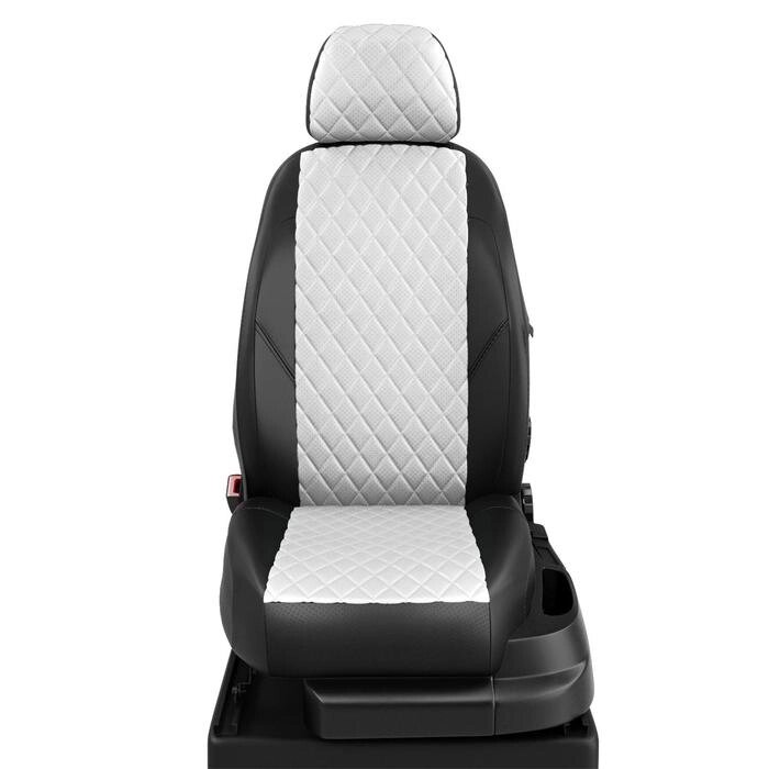 Авточехлы для Datsun Ondo с 2014-н. в. седан Задние спинка и сиденье единые, 5 подголовников ( БЕЗ AIR-Bag передние от компании Интернет-гипермаркет «MALL24» - фото 1