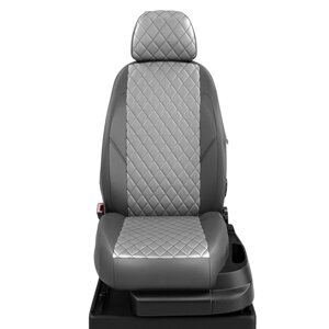 Авточехлы для Hyundai Avante 5 с 2010-2015 седан Задние спинка и сиденье единые, 2 подголовника передние, задние Горбы.