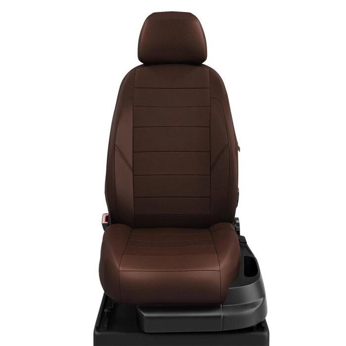Авточехлы для Kia Cerato 3 с 2013-2018 седан Задняя спинка 40 на 60, сиденье единое. Передний подлокотник, задний от компании Интернет-гипермаркет «MALL24» - фото 1
