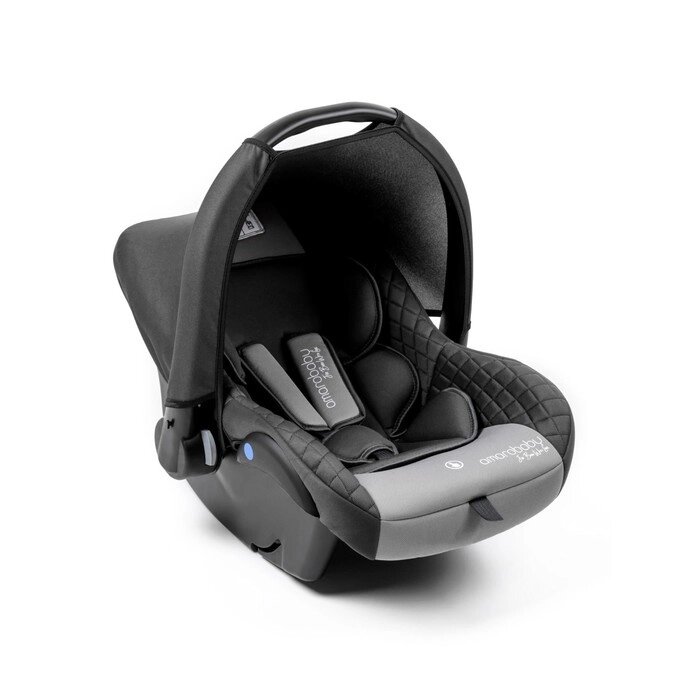 Автокресло детское AmaroBaby Baby comfort, группа 0+, серый от компании Интернет-гипермаркет «MALL24» - фото 1