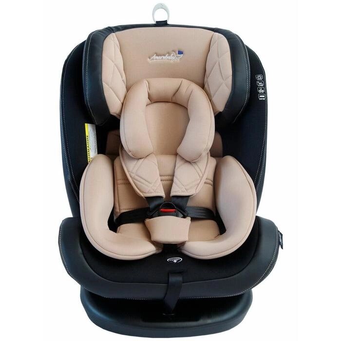 Автокресло детское Amarobaby ST-3, Isofix класс D, группа 0+/1/2/3, цвет бежевый от компании Интернет-гипермаркет «MALL24» - фото 1