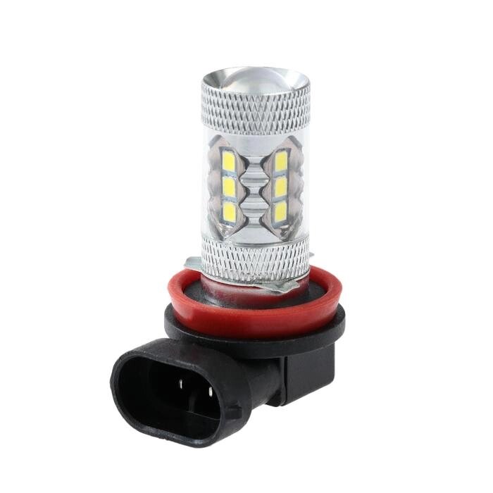 Автолампа светодиодная H11, 18 SMD-5050, 9 Вт, 12 В, 800 лм, , 2 шт, свет белый от компании Интернет-гипермаркет «MALL24» - фото 1