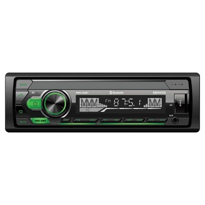 Автомагнитола AIWA MP3/WMA HWD-520BT, IOS/Android, radio, bluetooth от компании Интернет-гипермаркет «MALL24» - фото 1