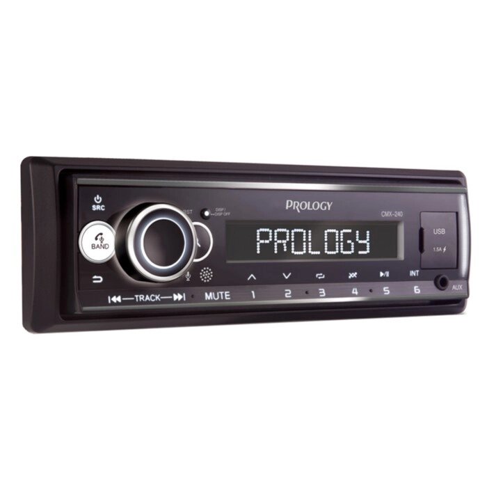 Автомагнитола PROLOGY CMX-240, 1DIN, USB/ FM/ BT, приложение OS Android/ iOS, RCA 4х55 Вт от компании Интернет-гипермаркет «MALL24» - фото 1