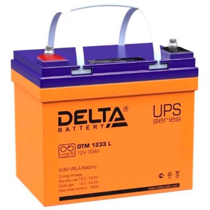 Батарея для ИБП Delta DTM 1233 L, 12 В, 33 Ач от компании Интернет-гипермаркет «MALL24» - фото 1