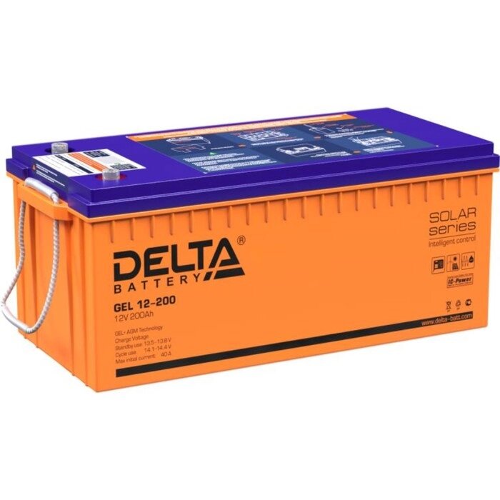 Батарея для ИБП Delta GEL 12-200, 12 В, 200 Ач от компании Интернет-гипермаркет «MALL24» - фото 1