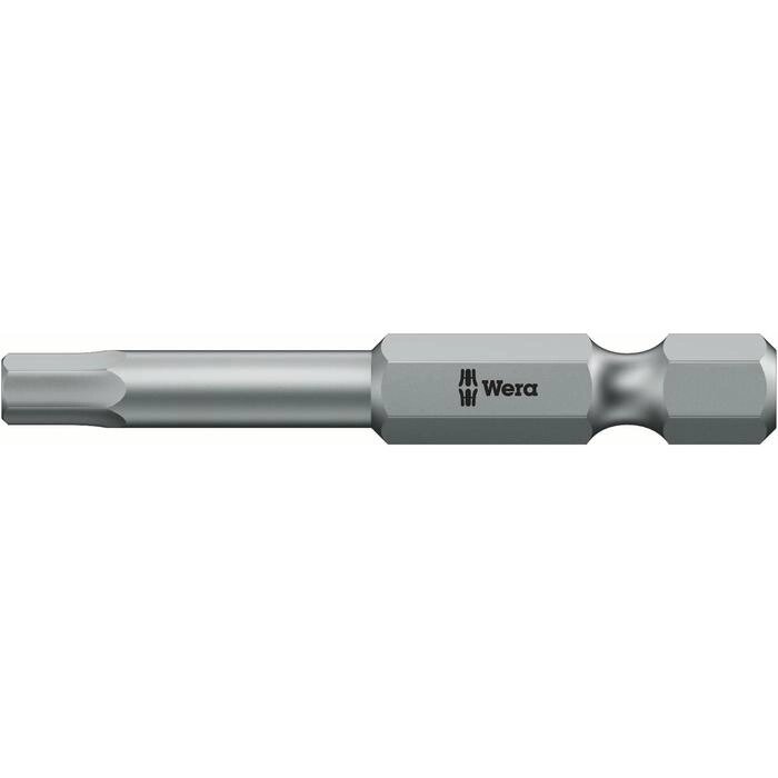 Бита WERA WE-059631, HEX4x89 мм, хвостовик 1/4", вязкая твердость, внешний шестигранник от компании Интернет-гипермаркет «MALL24» - фото 1