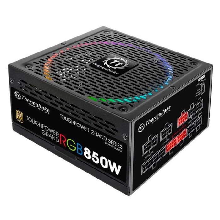 Блок питания Thermaltake ATX 850W Toughpower Grand RGB Sync 80+ gold, 240 В, 850 Вт от компании Интернет-гипермаркет «MALL24» - фото 1