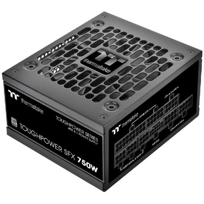 Блок питания Thermaltake SFX 750W Toughpower SFX750 Gen. 5 80+ platinum (20+4pin) APFC 90mm   1073495 от компании Интернет-гипермаркет «MALL24» - фото 1