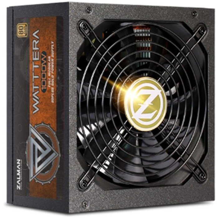 Блок питания Zalman ATX 1000W ZM1000-EBTII, 24+2x (4+4) pin, APFC, 135 мм fan, 8xSATA, RTL от компании Интернет-гипермаркет «MALL24» - фото 1