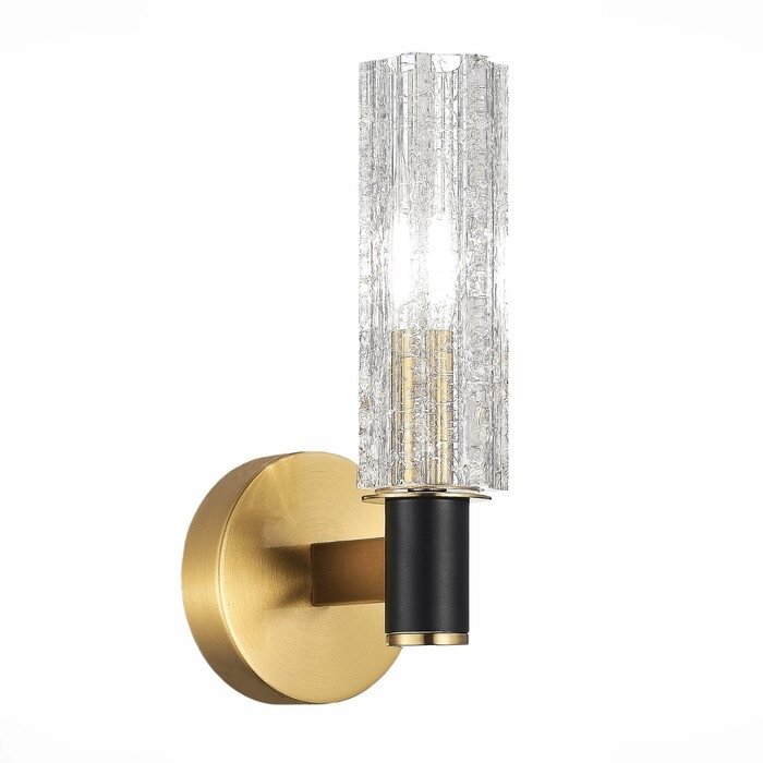 Бра St Luce. SL1238.301.01. Casali. 1х40 Вт, E14, 10х24,7 см, цвет латунь от компании Интернет-гипермаркет «MALL24» - фото 1