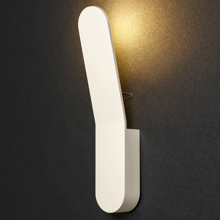 Бра светодиодное "Наримо" 1 лампа 5W основание белый 29,5х6х7,5 см от компании Интернет-гипермаркет «MALL24» - фото 1