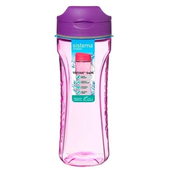 Бутылка для воды Sistema, тритан, 600 мл, цвет МИКС от компании Интернет-гипермаркет «MALL24» - фото 1