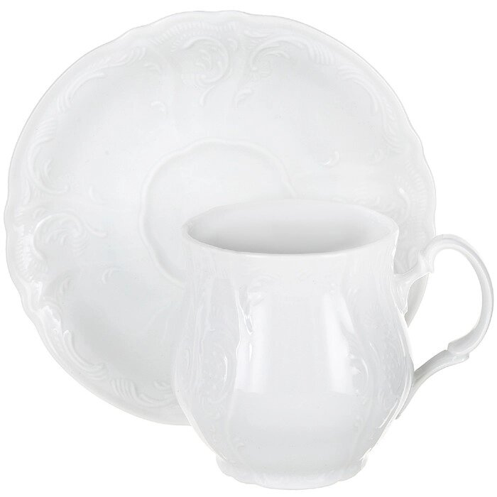 Чашка для чая 310 мл с блюдцем 160 мм Bernadotte, недекорированная от компании Интернет-гипермаркет «MALL24» - фото 1
