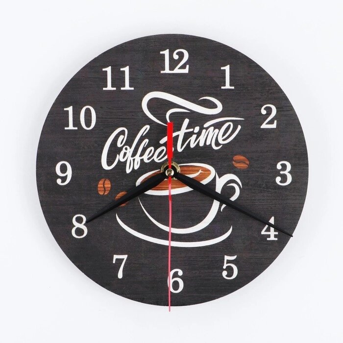 Часы интерьерные "Coffee time", AL-10, 20 х 20 см от компании Интернет-гипермаркет «MALL24» - фото 1