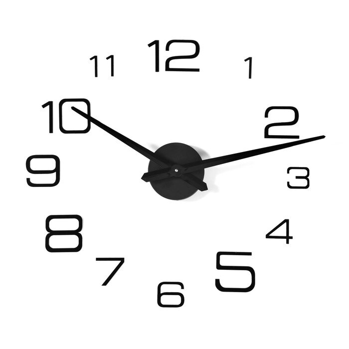 Часы-наклейка DIY "Мита", чёрные, (+механизм) 120 см от компании Интернет-гипермаркет «MALL24» - фото 1