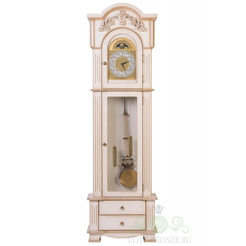 Часы напольные "Версаль" 650 х 2190 х 255цвет "Слоновая кость" от компании Интернет-гипермаркет «MALL24» - фото 1