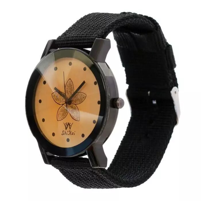 Часы наручные женские "Лотос", циферблат d=3.3 см, черные от компании Интернет-гипермаркет «MALL24» - фото 1