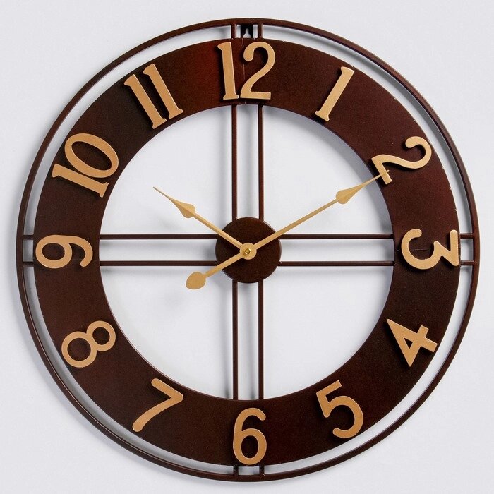 Часы настенные "Демпо", плавный ход, d=60 см от компании Интернет-гипермаркет «MALL24» - фото 1