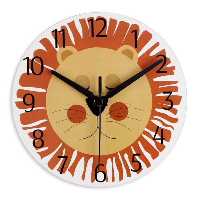 Часы настенные "Лёва", дискретный ход, d-23.5 см, 1 АА от компании Интернет-гипермаркет «MALL24» - фото 1