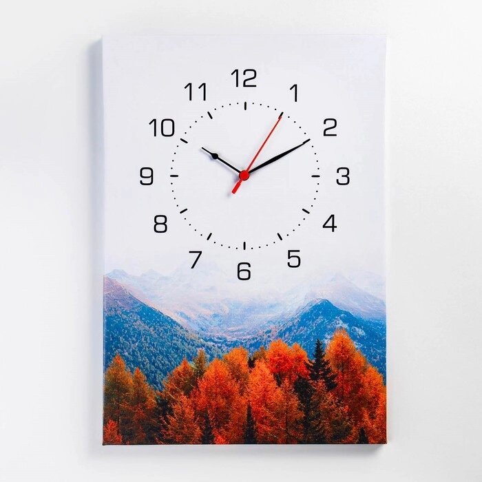 Часы настенные "Осенний лес", плавный ход, 40 х 60 см от компании Интернет-гипермаркет «MALL24» - фото 1