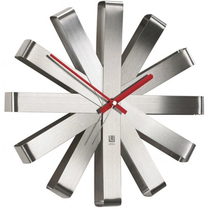 Часы настенные Ribbon, сталь от компании Интернет-гипермаркет «MALL24» - фото 1