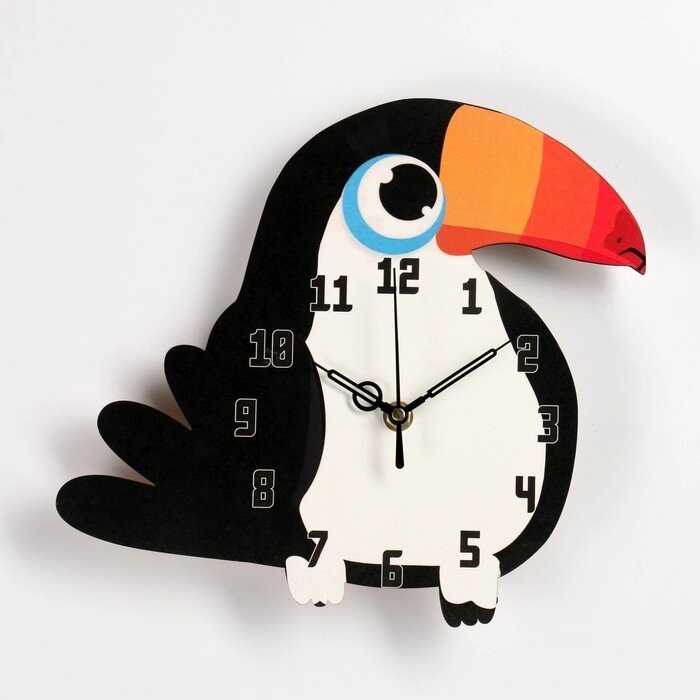 Часы настенные, серия: Детские "Птица" 24 х 24 см от компании Интернет-гипермаркет «MALL24» - фото 1