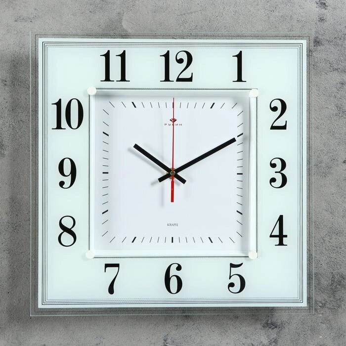 Часы настенные, серия: Классика, "Белая классика", 36х36 см  микс от компании Интернет-гипермаркет «MALL24» - фото 1