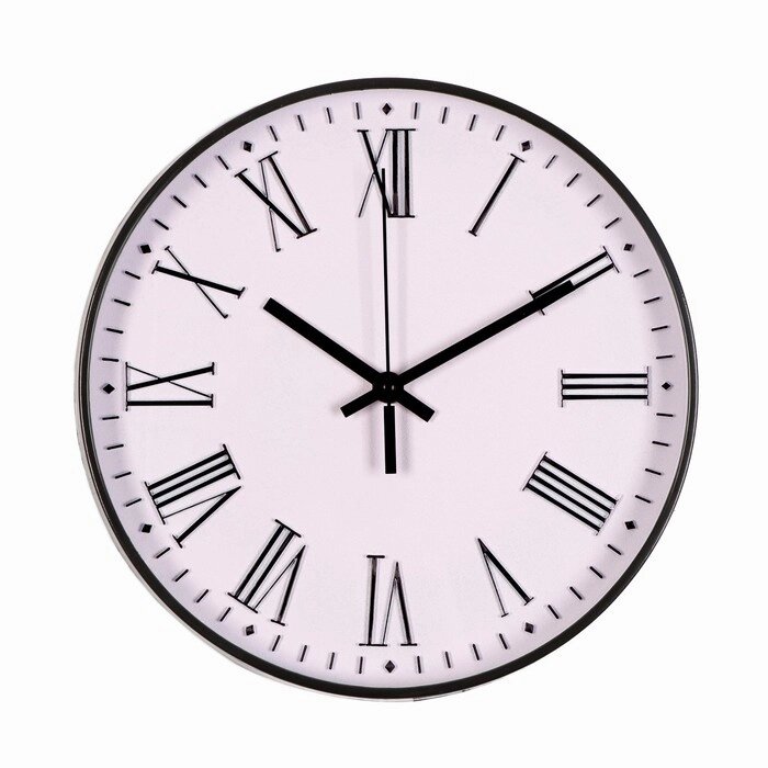 Часы настенные, серия: Классика, "Эдит", d=30 см, плавный ход, 1 АА от компании Интернет-гипермаркет «MALL24» - фото 1