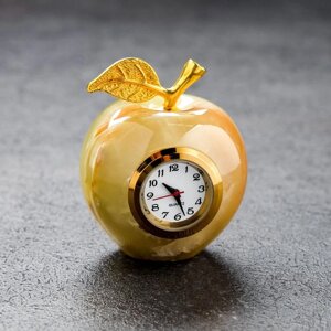 Часы "Яблоко", D=5 см, оникс