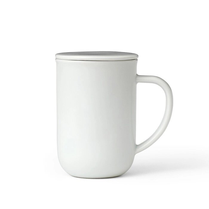 Чайная кружка с ситечком Minima 500 мл, белый от компании Интернет-гипермаркет «MALL24» - фото 1