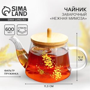 Чайник "Нежная мимоза", 600 мл