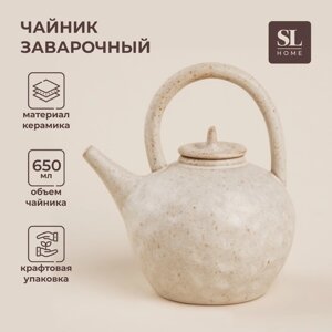 Чайник заварочный керамический SL Home "Виенто", 650 мл, 151216,5 см, цвет бежевый