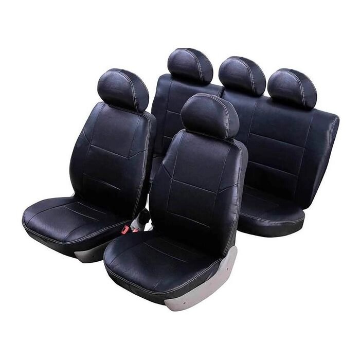 Чехлы модельные Senator Atlant экокожа Mazda 3 2014- Седан чёрный от компании Интернет-гипермаркет «MALL24» - фото 1