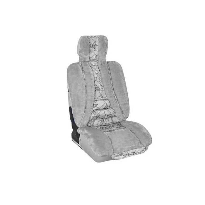 Чехлы сиденья меховые искусственные 2 предм. Skyway Arctic серый от компании Интернет-гипермаркет «MALL24» - фото 1